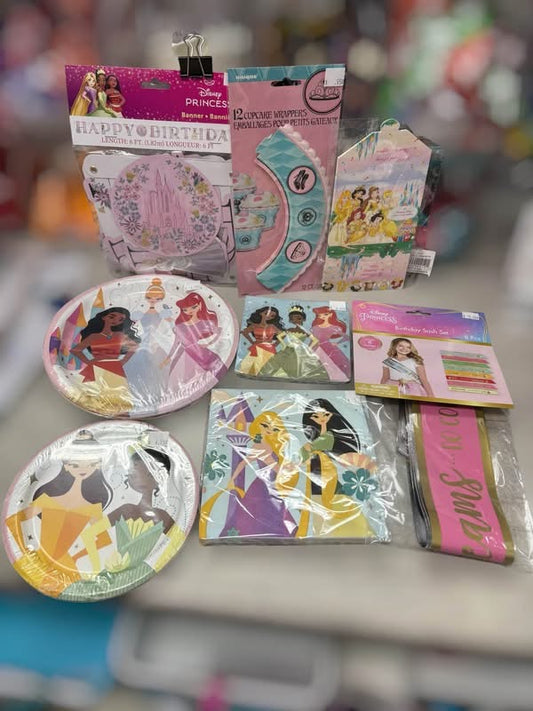 Grab 'n Go Party Pack Disney Princess for 8 Guests