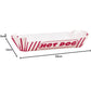 Red & White Striped Paper Hot Dog Tray 8 Pack