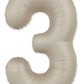 32" Number Slimmer Design Matte Creamy Latte Brand Flexmetal