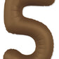 32" Number Slimmer Design Matte Chocolate Brown Brand Flexmetal