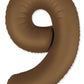 32" Number Slimmer Design Matte Chocolate Brown Brand Flexmetal