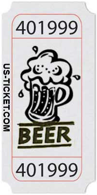 beer tickets roll of 1000