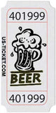 beer tickets roll of 1000