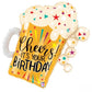 Beer Mug Birthday Foil Balloon