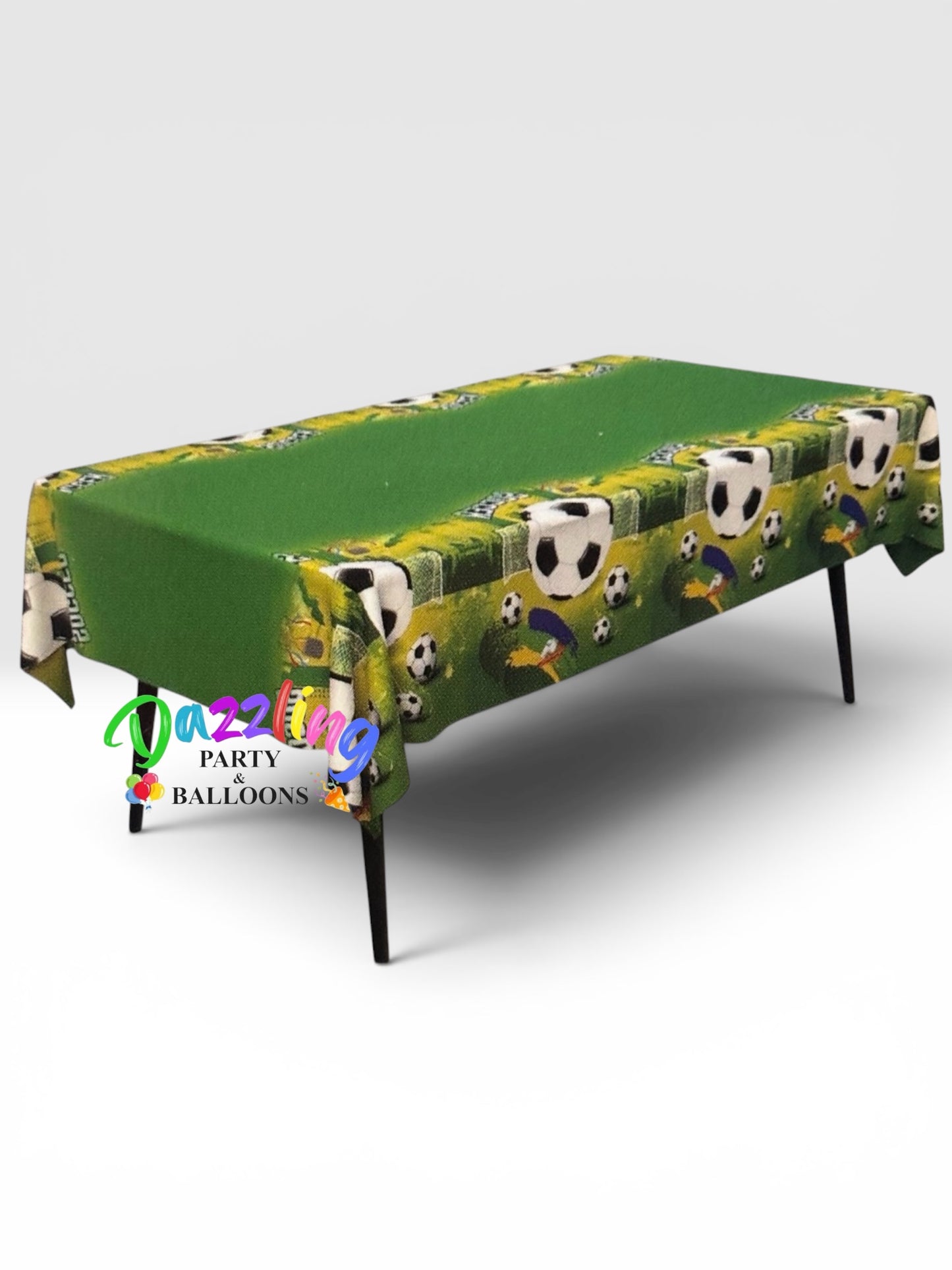 Soccer Plastic Tablecover 54”  x 72”