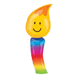 Anagram Supershape 40" Rainbow Birthday Candle Foil Balloon Party Decor