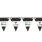 Bunting flags with 'Officially Retired' and 'Off the Clock' text on a white background