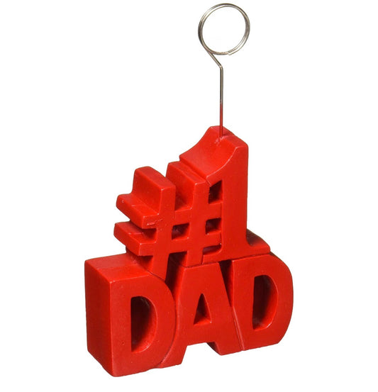 #1 Dad Balloon Weight Photo Holder