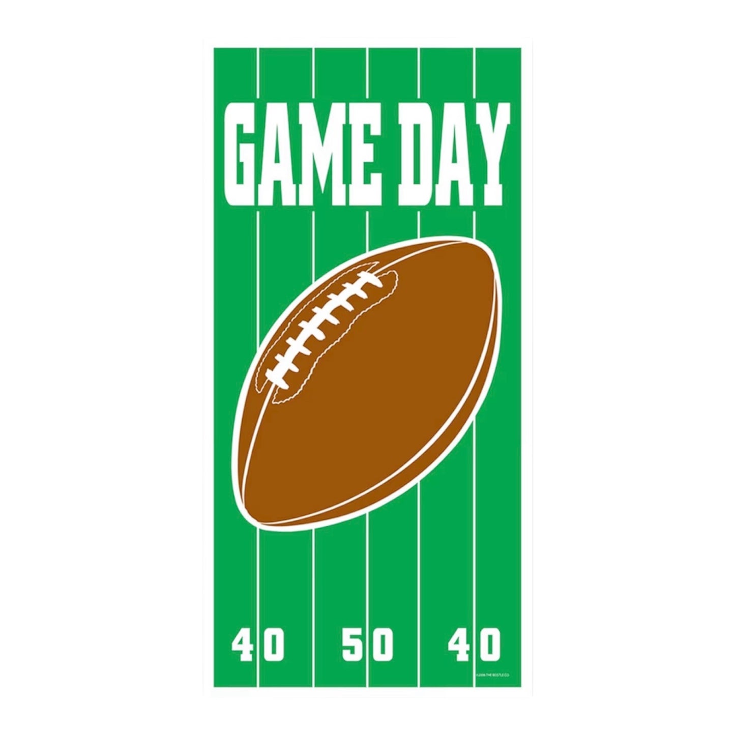 Game Day Football Door Cover 30"x 5' Party Decoration