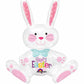 24" Sitting Rabbit Bunny on a Shelf Air-Filled