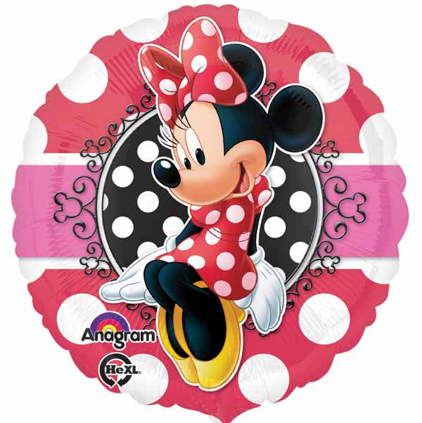Red Minnie Mouse Portrait Balloon