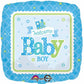 Welcome Baby Boy Blue Foil Balloon