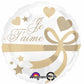 Je T'aime Gold & White Foil Balloon