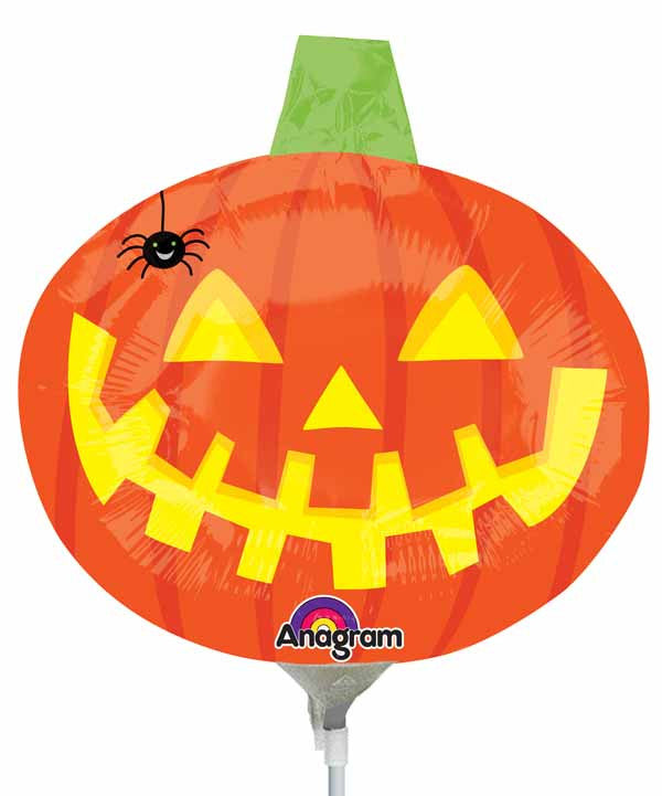 Mini Pumpkin Balloon On a Stick