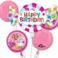 Sweet Candy Cupcakes Birthday Balloon Bouquet