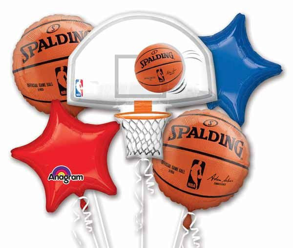 NBA Basketball Balloon Bouquet