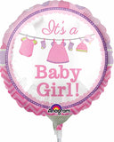 18" Baby Girl Foil Balloon