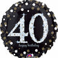 Anagram 18" Sparkling 40 Happy Birthday Holographic Foil Balloon Party Decor