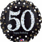 Anagram 18" Sparkling 50 Happy Birthday Holographic Foil Balloon Party Decor
