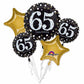 Anagram Sparkling 65 Happy Birthday 5 Foil Balloons Bouquet Party Decor