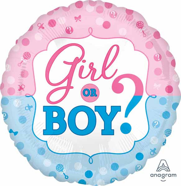 Baby Boy or girl balloons Gender Reveal Pink Blue