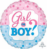 Baby Boy or girl balloons Gender Reveal Pink Blue