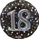 Jumbo Sparkling Holographic Bday Foil Balloon