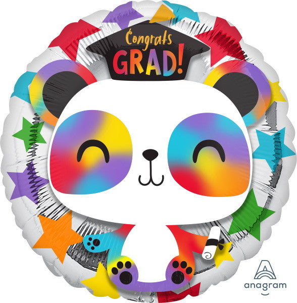 Adorable Panda Congrats Grad Foil Balloon