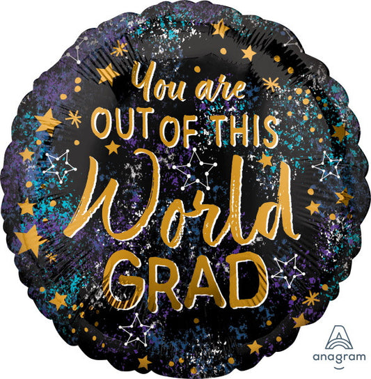 Galaxy Graduation Foil Balloon