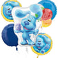 Anagram Blues Clues Balloon Bouquet 5 Foil Balloons Party Decor