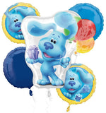 Anagram Blues Clues Balloon Bouquet 5 Foil Balloons Party Decor