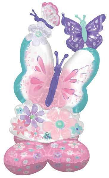 Beautiful Spring Flower & Butterflies  AirLoonz Foil Decor