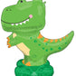 Cute Green T-Rex Dino AirLoonz Foil Decor