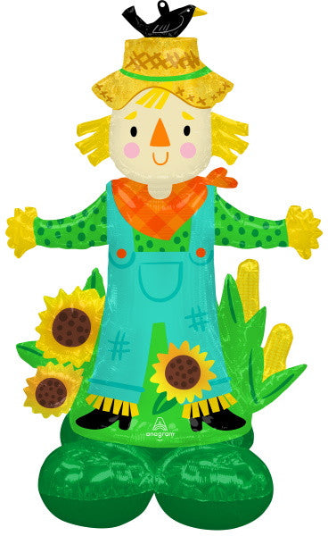 Happy Scarecrow Fall Harvest Jumbo Balloon Decoration Airloonz
