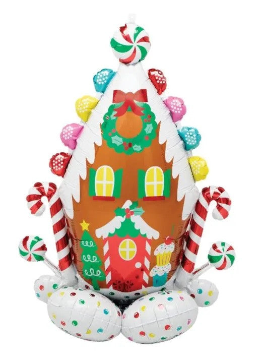 Jumbo Gingerbread House Air-Fill Balloon