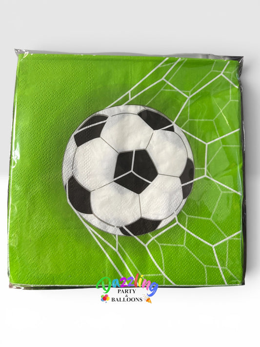 Soccer Paper Napkins 16 Pack
