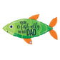 Best Dad O-Fish-Ally Foil Balloon 38in