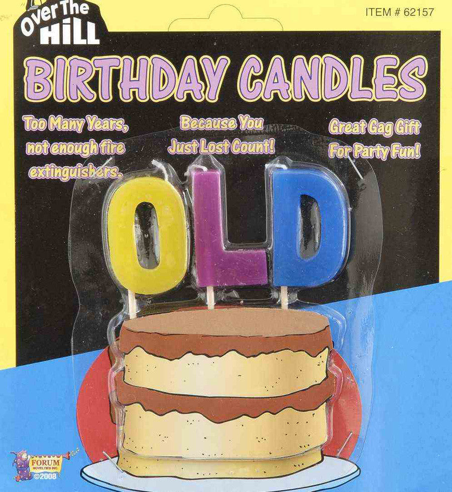OLD Over the Hill Birthday Candles
