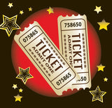 Admit One Movie Tickets Cocktail Napkins