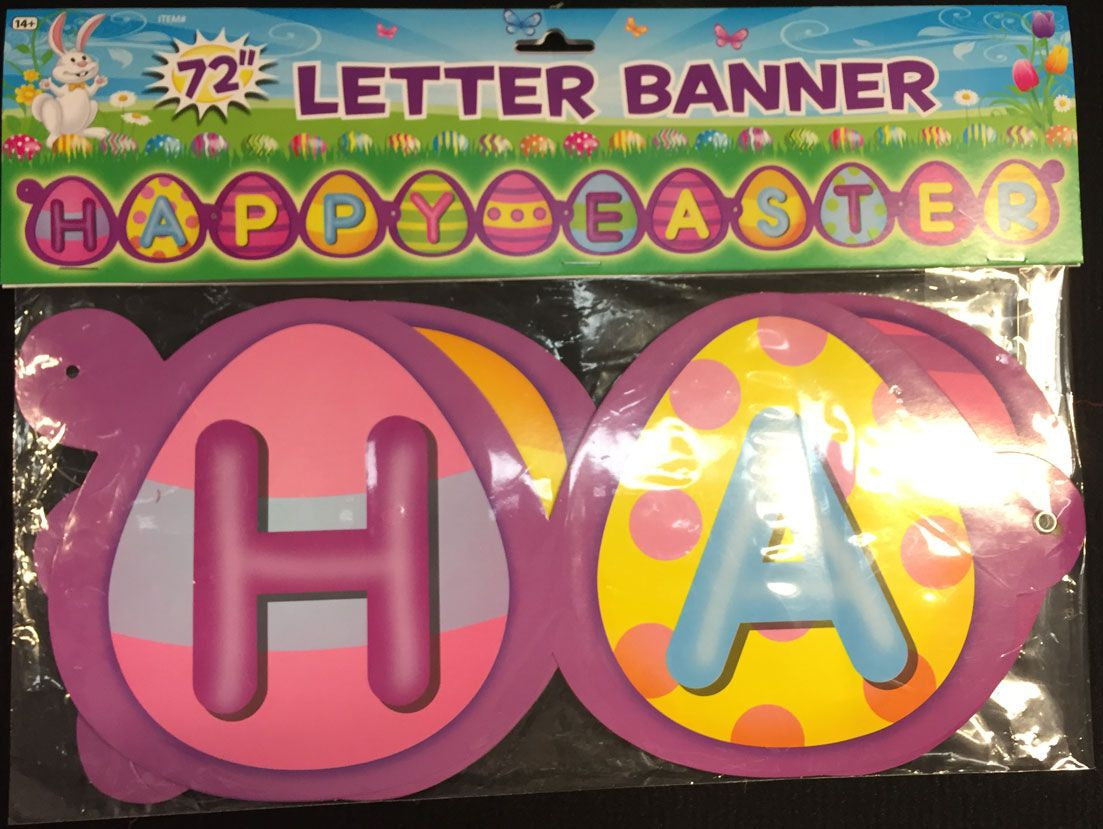 Happy Easter Banner In Packaging