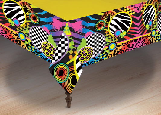 Totally 80s Retro Plastic Tablecloth