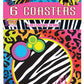 80s Party Theme Coasters