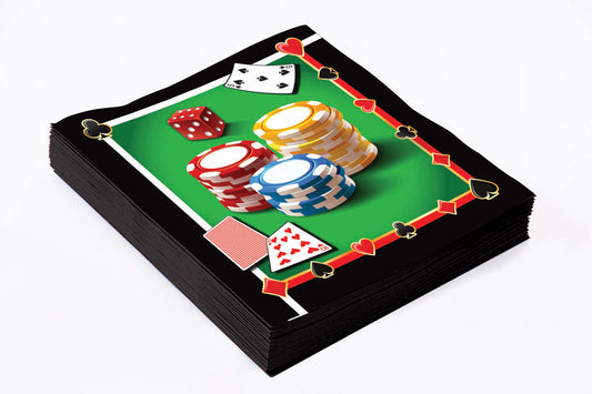 Casino Poker Night Dinner Napkins