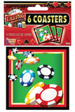Casino Poker Night Drink Coasters