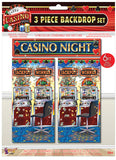 Casino Night Party Theme Backdrop Set