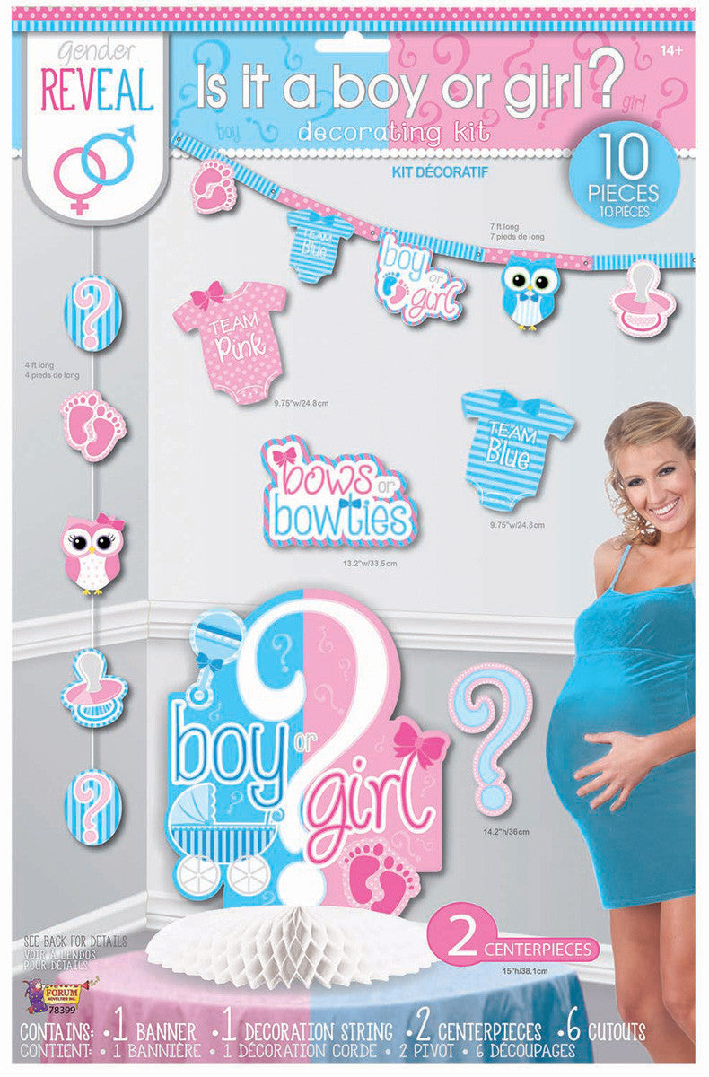 Gender Reveal Party Decorating Kit