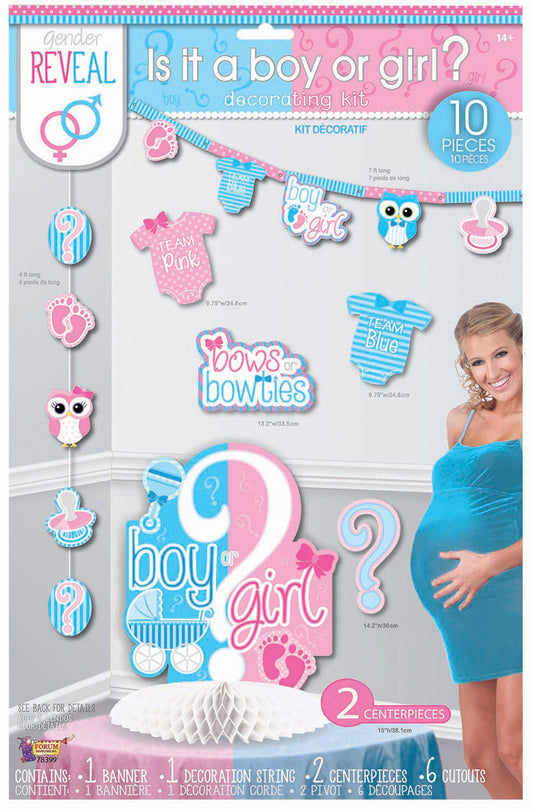Gender Reveal Party Decorating Kit
