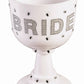 Bride Goblet White & Silver