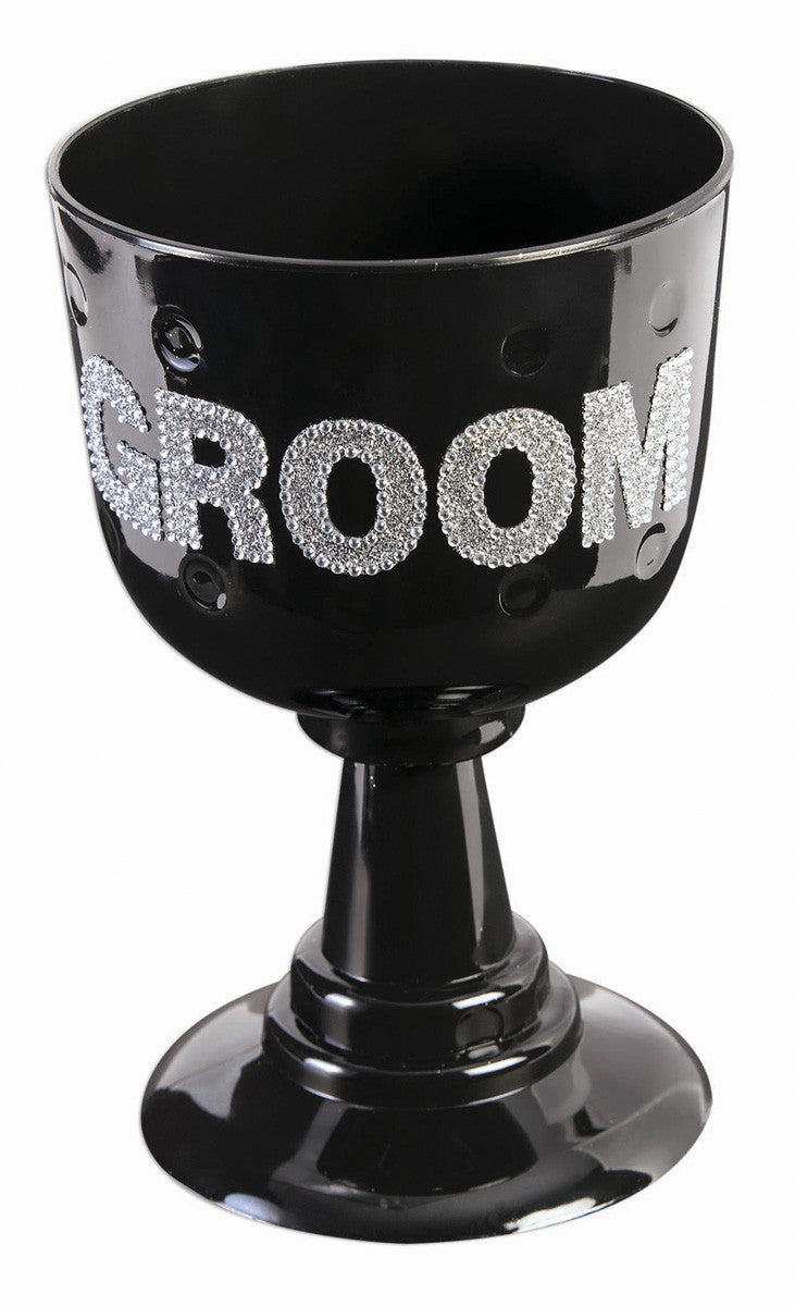 Groom Goblet Black & Silver