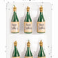 Champagne Bottle Shaped Birthday Cake Candles